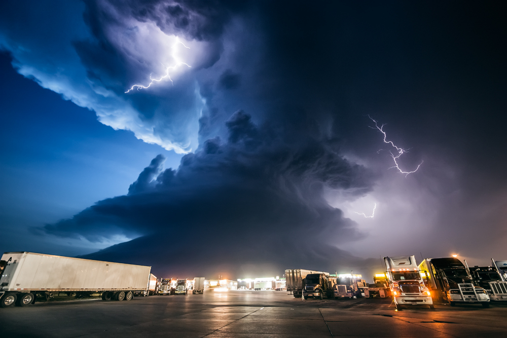 Truck Stop and Twilight Supercell